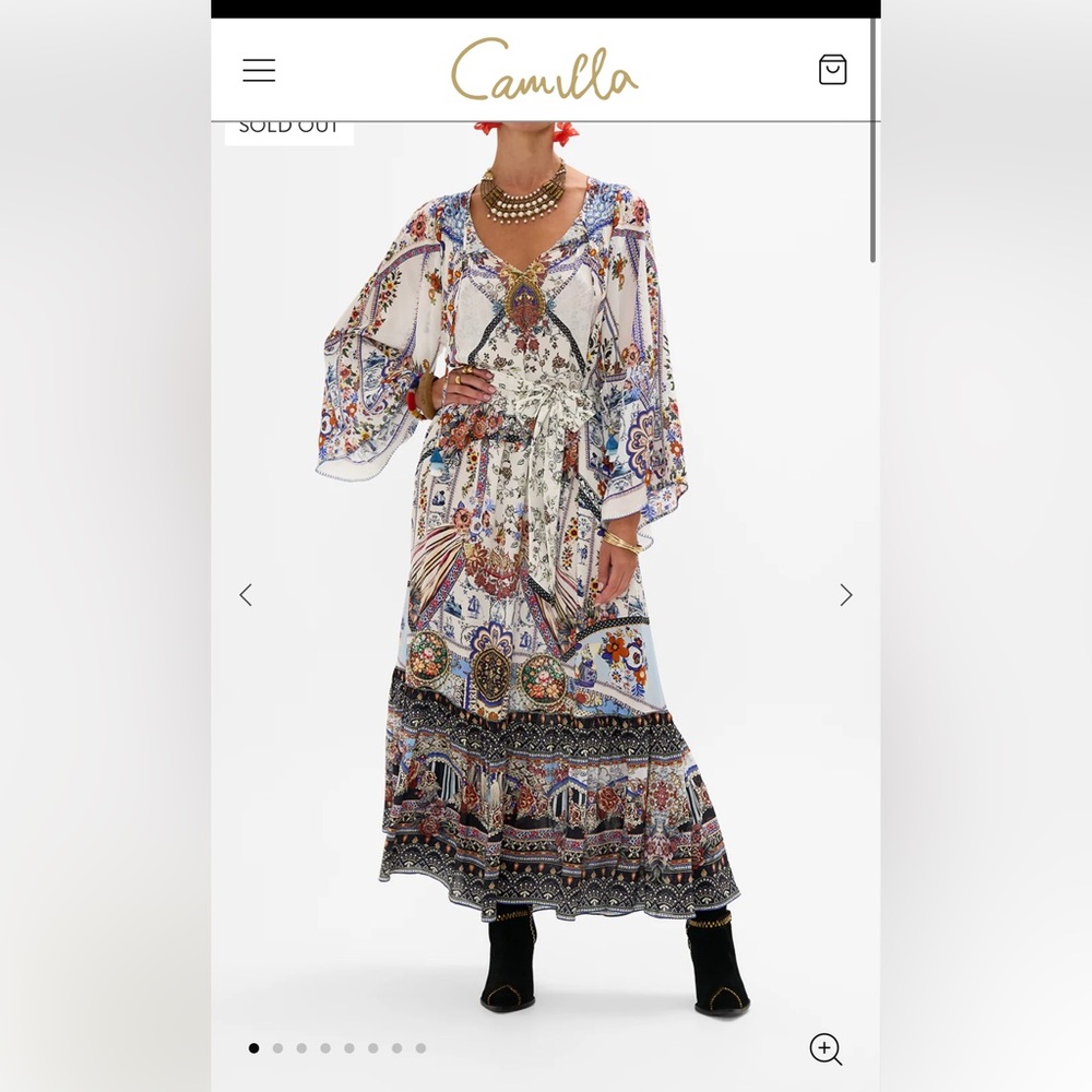 Camilla Multicolor Patterned Maxi Dress